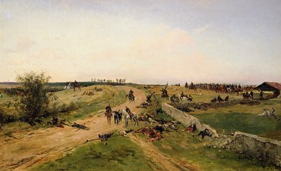 Scene from the Franco-Prussian War by Alphonse Marie de Neuville